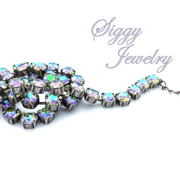 Swarovski® Crystal Necklace, 8mm Paradise Shine - Picture 5 of 8